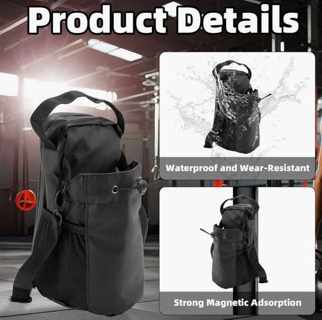 BLACK MAGNETIC WATER BOTTLE BAG - photo 4