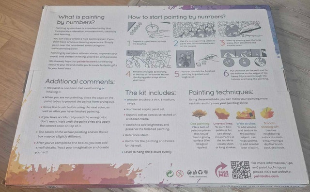 Paint Vibe Paint by Numbers Kit - photo 3