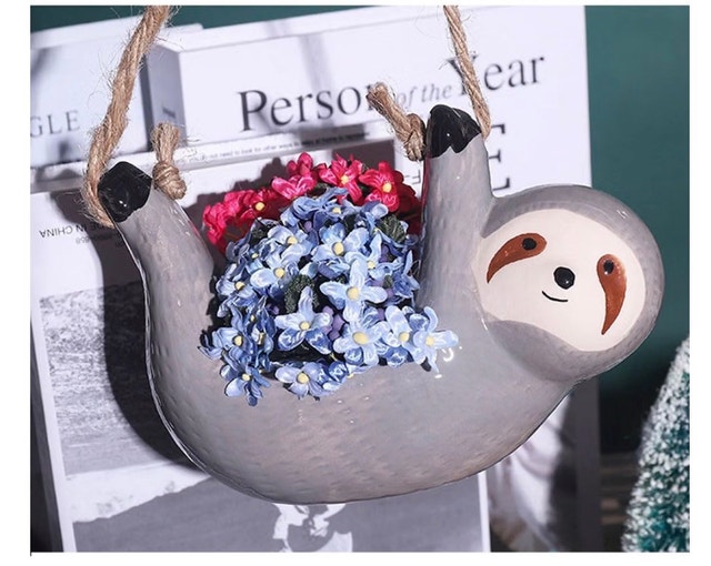 Sloth Hanging Planter - photo 2