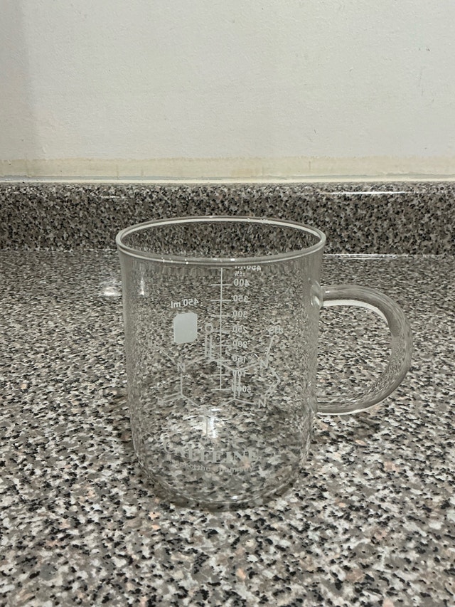 Caffeine Molecule Glass Mug