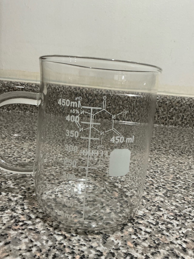 Caffeine Molecule Glass Mug - photo 2