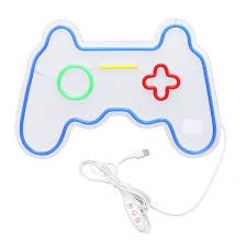 Neon Game Controller Wall Light