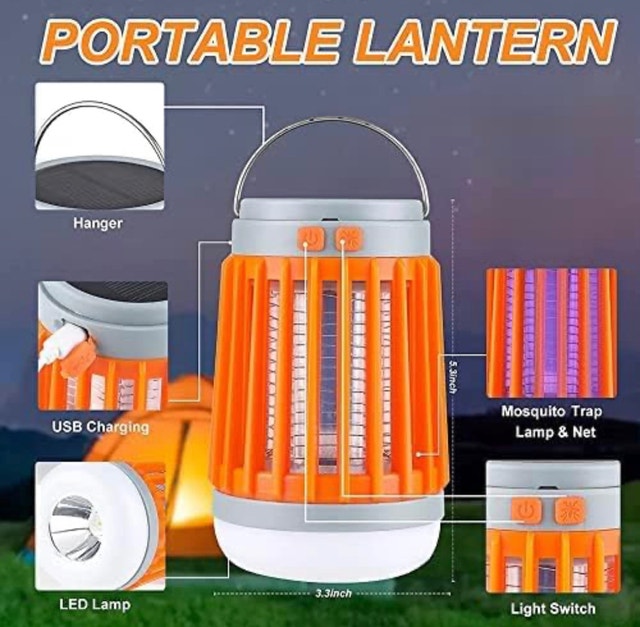 3 IN 1- mosquito zapper for indoor and outdoor!