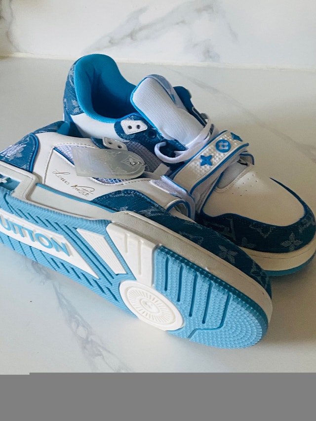 Trainer Sneaker Sky Blue Size 10 - photo 4