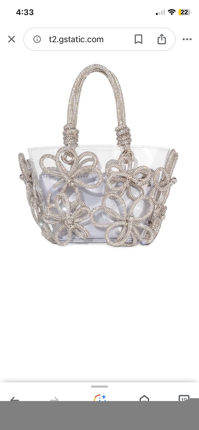Diamond Flower Transparent party purse! - photo 2