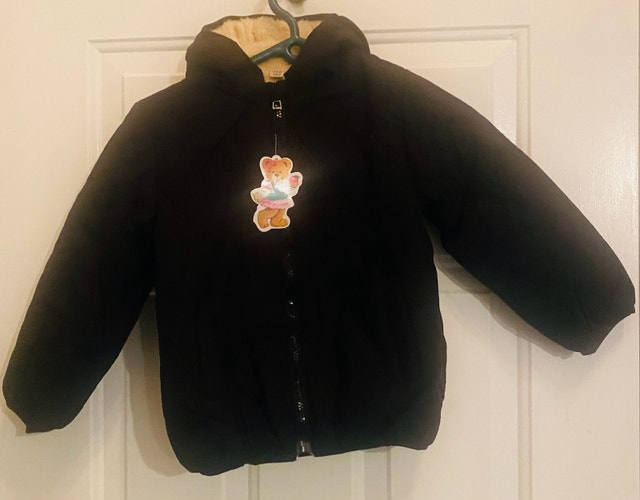 Kids Sherpa Lined Hooded Jacket! Size 4/6 years