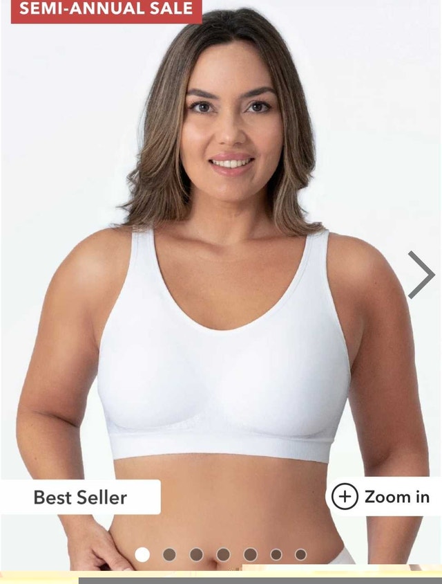 EVERYDAY TRUEKIND THROW ON WIRELESS BRALETTE, SIZE 3XL WHITE - photo 2