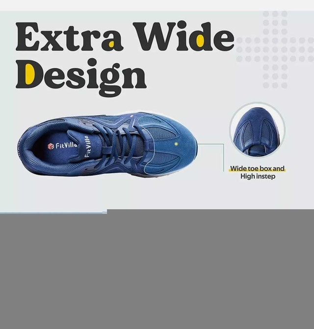 FitVille Extra Wide Walking and Jogging Shoes - photo 5