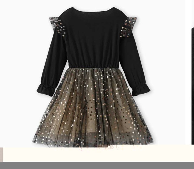 BABY/TODDLER TRENDY STAR MESH DRESS - photo 2