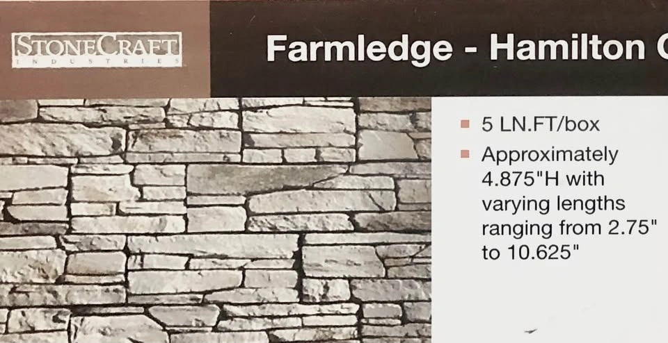 12 NEW BOXES - StoneCraft Farmledge Hamilton Stone Veneer - CORN - photo 3