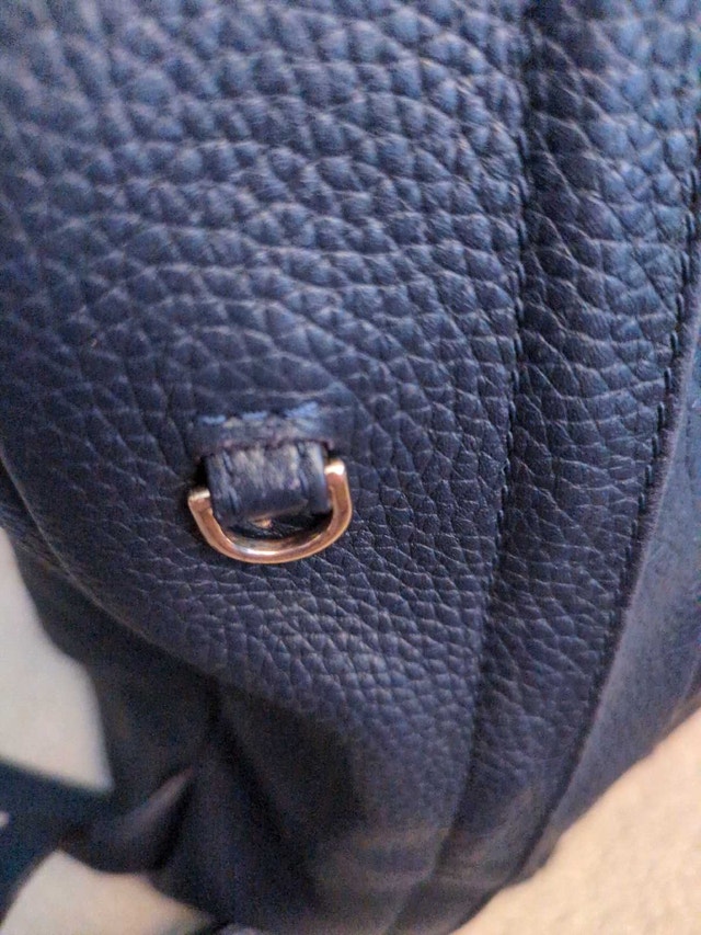 Tory Burch Navy Blue Leather Backpack - photo 3