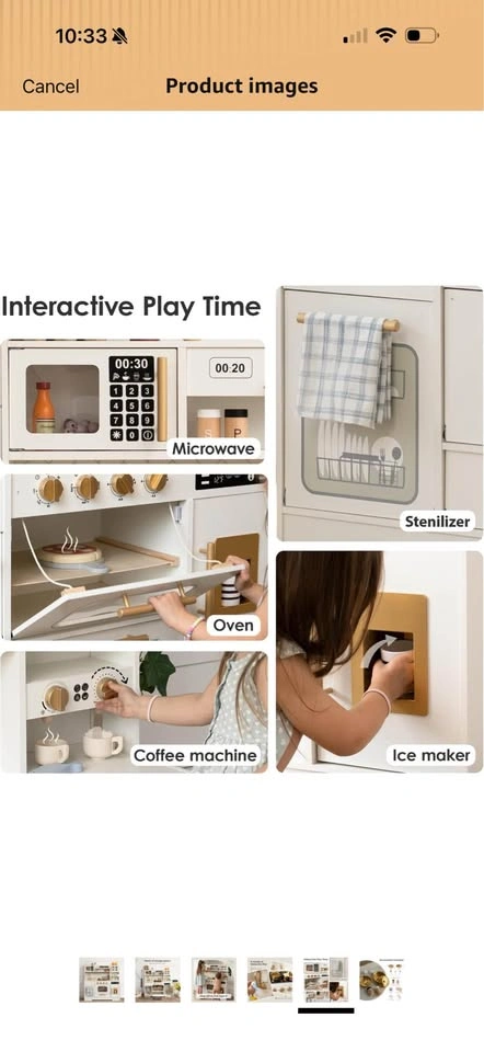 Brand New Wooden Play Kitchen with Accessories - photo 3