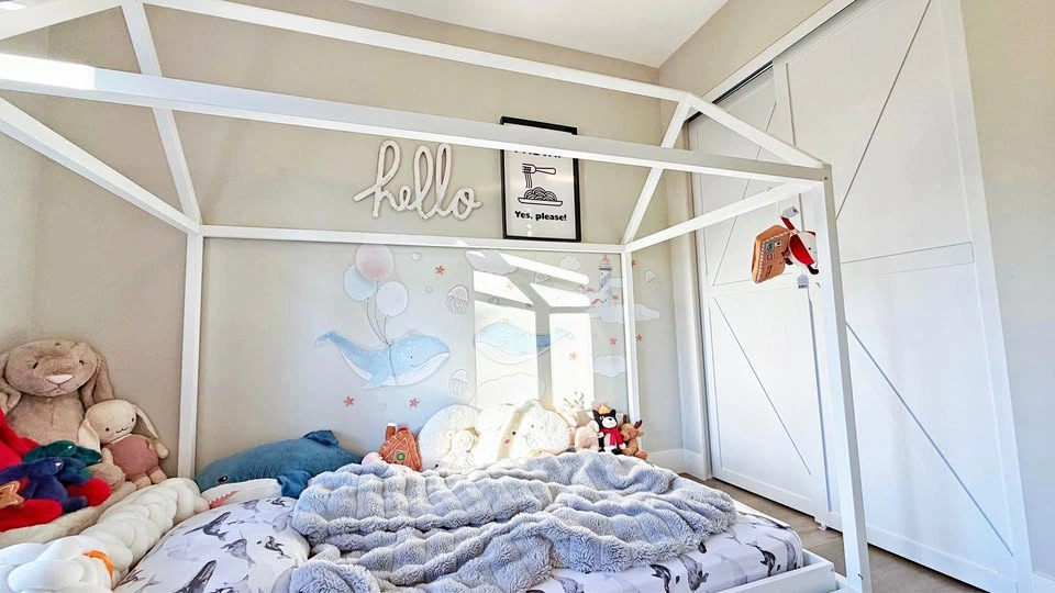 Coco Village Montessori twin floor bed - white