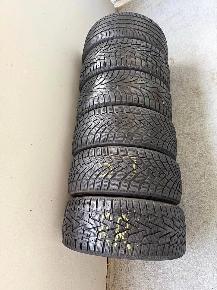 5 winter tires and 1 all season tires