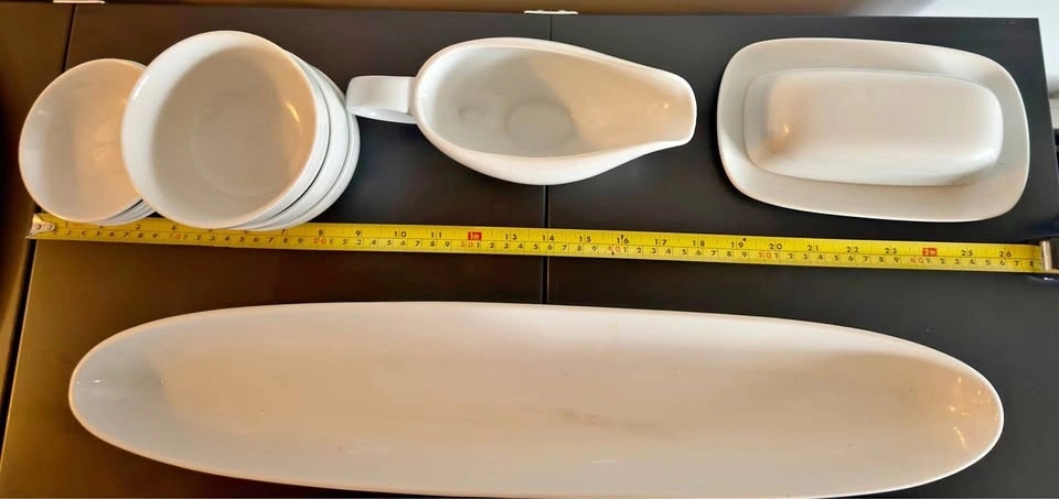 Lot of Pottery Barn serving plates and bowls