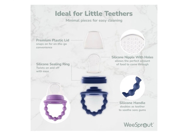 WeeSprout Baby Fruit Feeder and Teether Set - photo 3