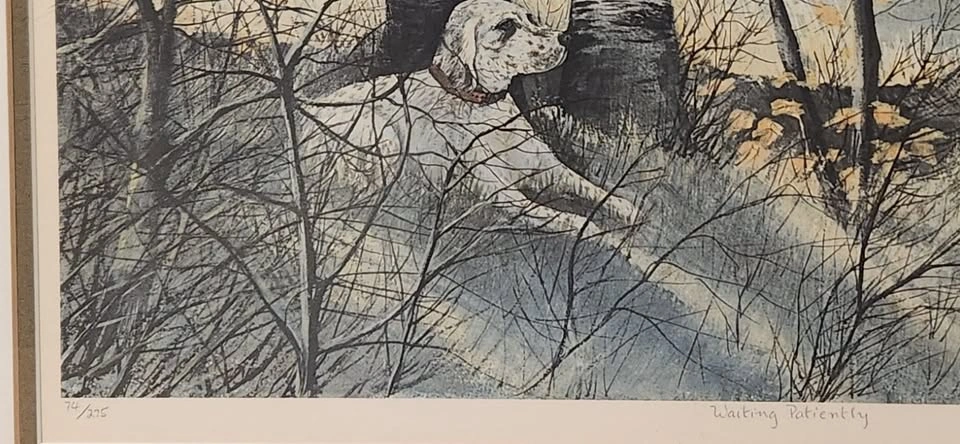 Peter Robson Limited Edition Lithograph – "Waiting Patiently" - photo 2