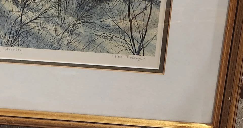 Peter Robson Limited Edition Lithograph – "Waiting Patiently" - photo 3