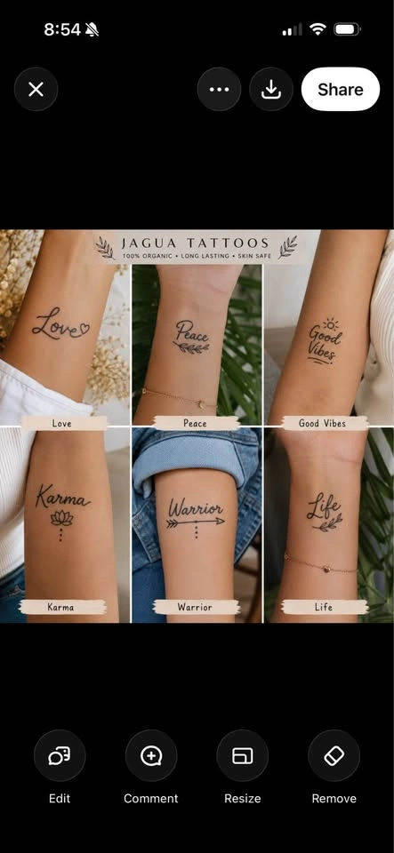 Inspirational Word tattoos or Custom tattoo - photo 3