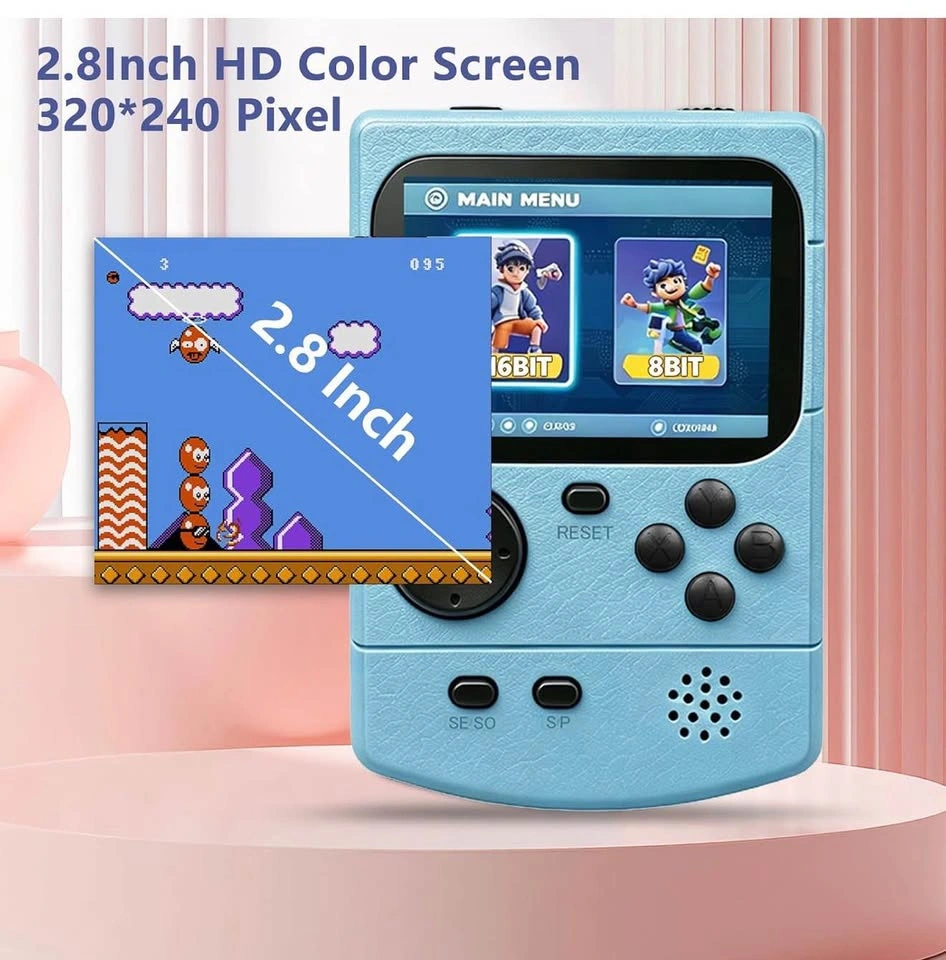 Portable Handheld Game Console 300 Built-in Games (Blue) - photo 5