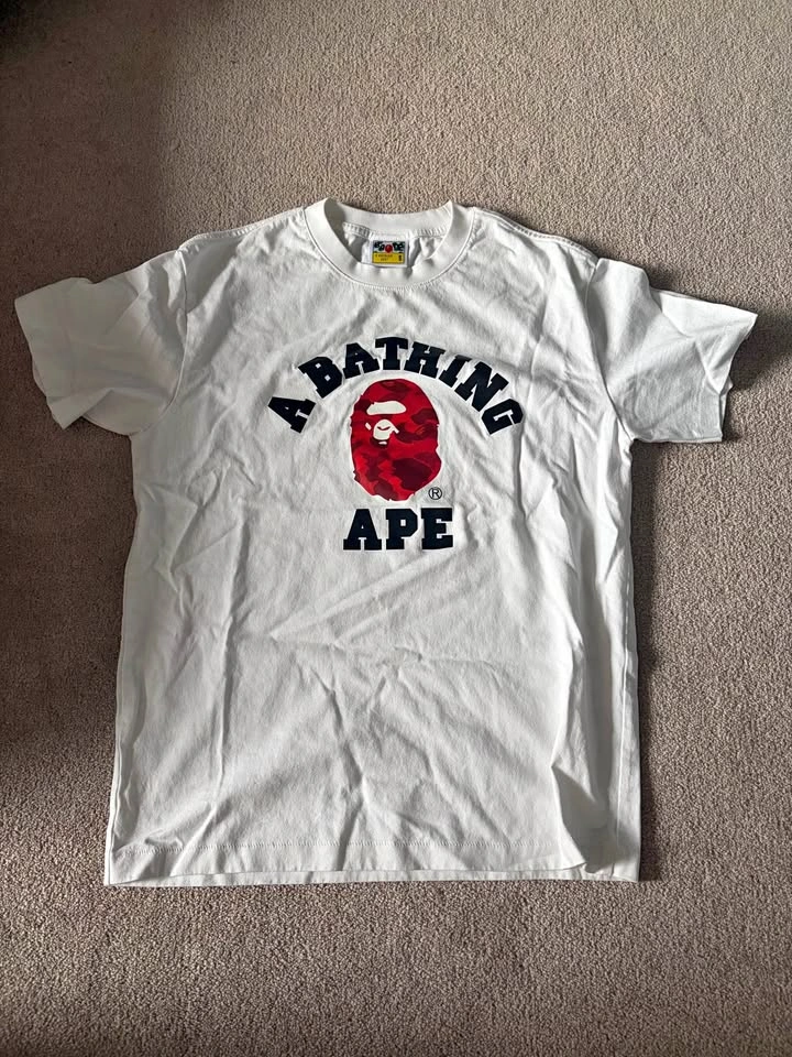 Red bape t shirt