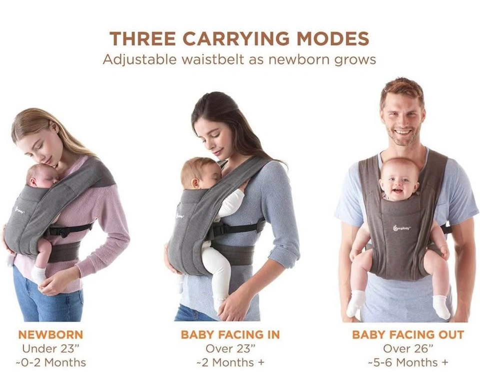 Ergobaby Embrace Cozy Newborn Baby Carrier (Colour - Black) - photo 2