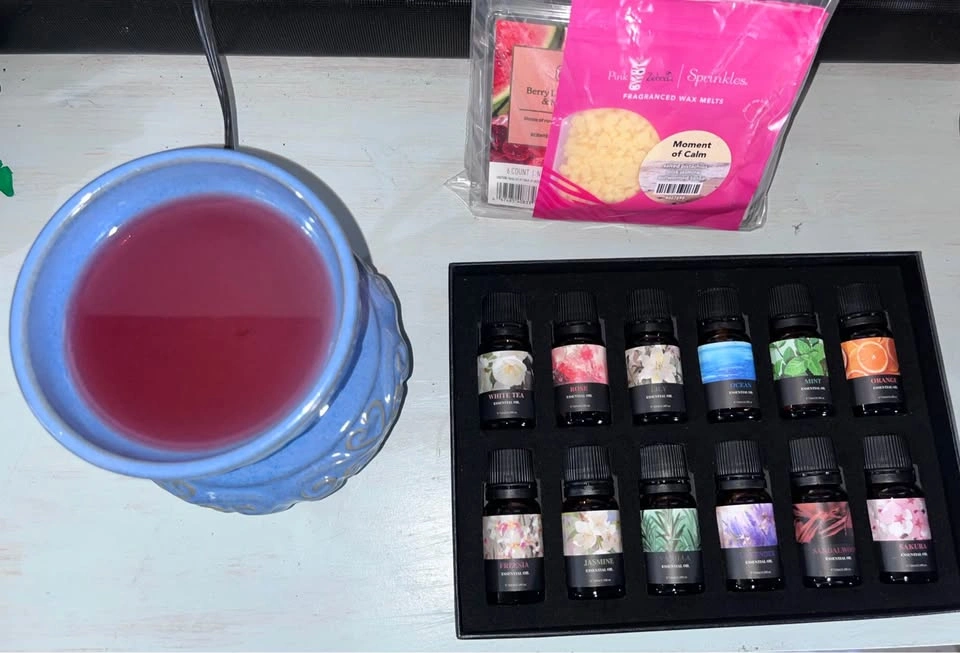 Wax Warmer, Pink Zebra Sprinkles, Wax Melts, and Essential Oil S - photo 3