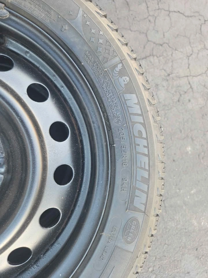 Michelin 205/55R16 Tires on Steel Rims - photo 2