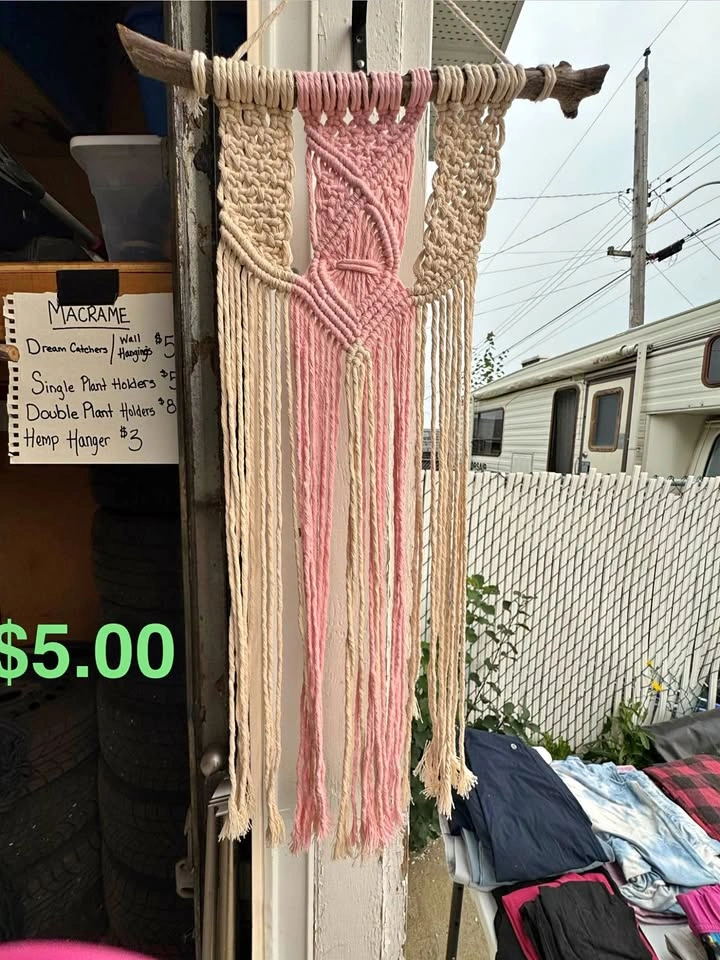 Plant hangers, Macrame