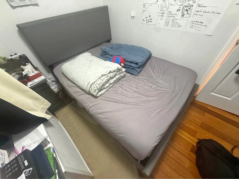 Upholstered Bed Frame with Headboard (Full) (make an offer)