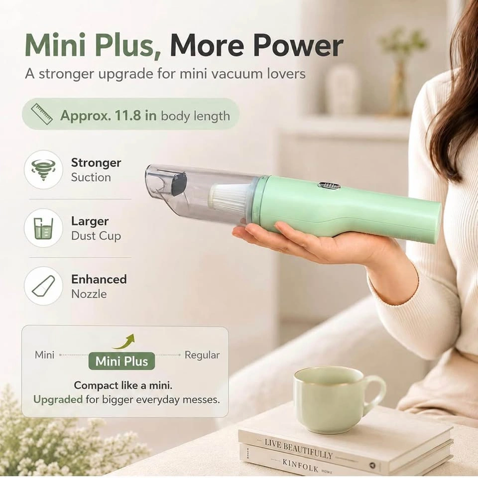 Mini Plus Cordless Handheld Vacuum (Mint Green) - photo 3