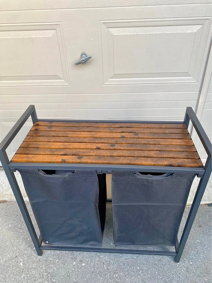 Laundry Hamper Sorter with 2 Pull-Out Bags (Unassembled)