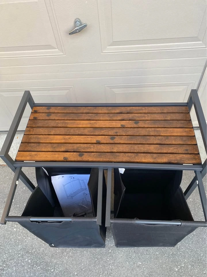 Laundry Hamper Sorter with 2 Pull-Out Bags (Unassembled) - photo 2
