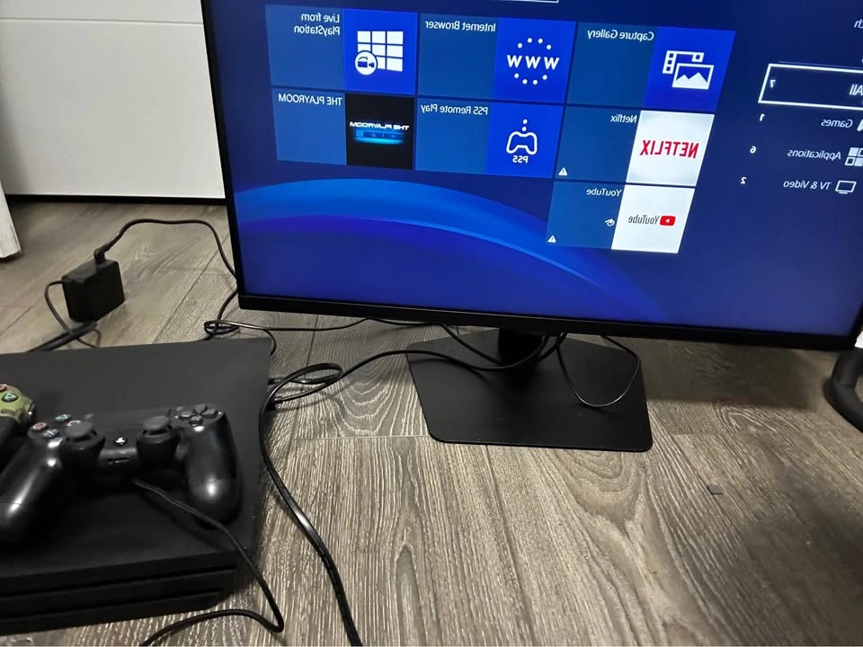 PS4 gaming console, samsung gaming monitor, game controllers - photo 3