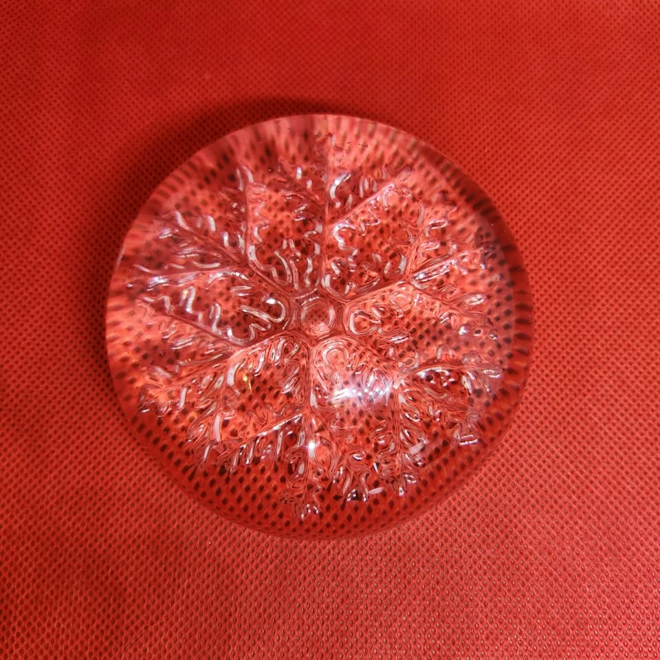 Clear Glass Snowflake Paperweight - photo 2