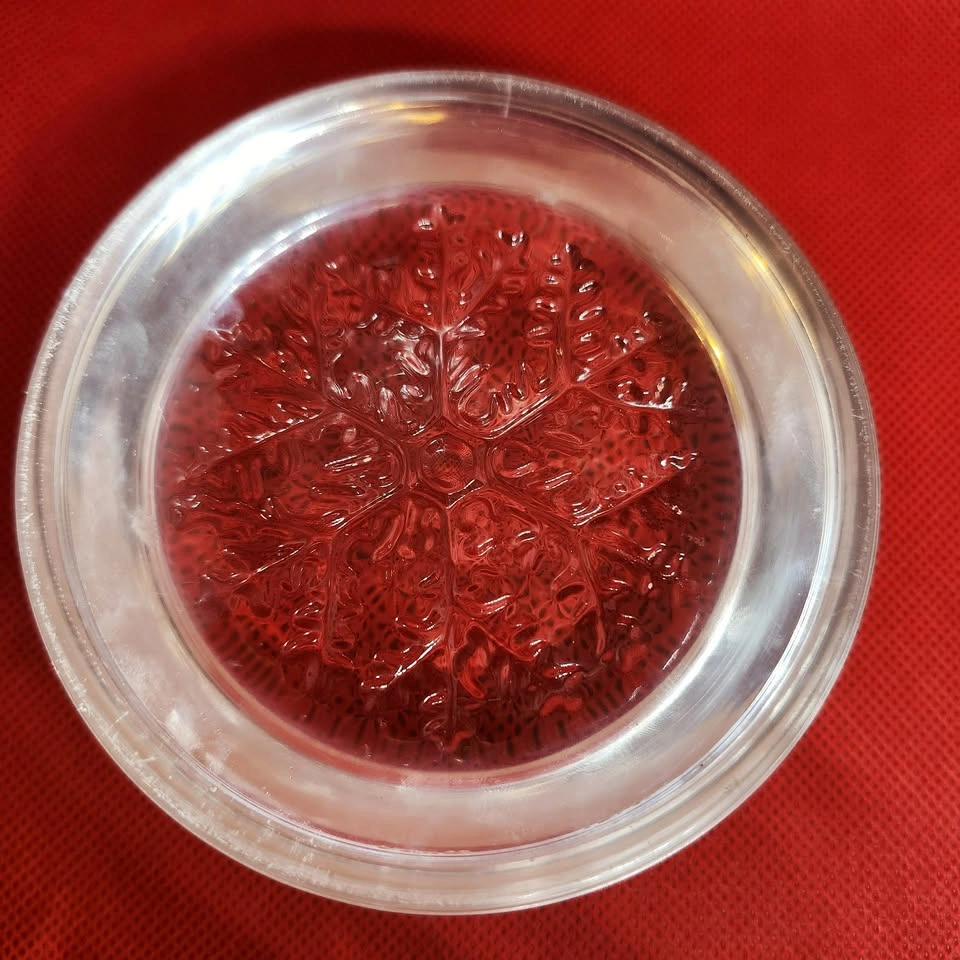 Clear Glass Snowflake Paperweight - photo 4