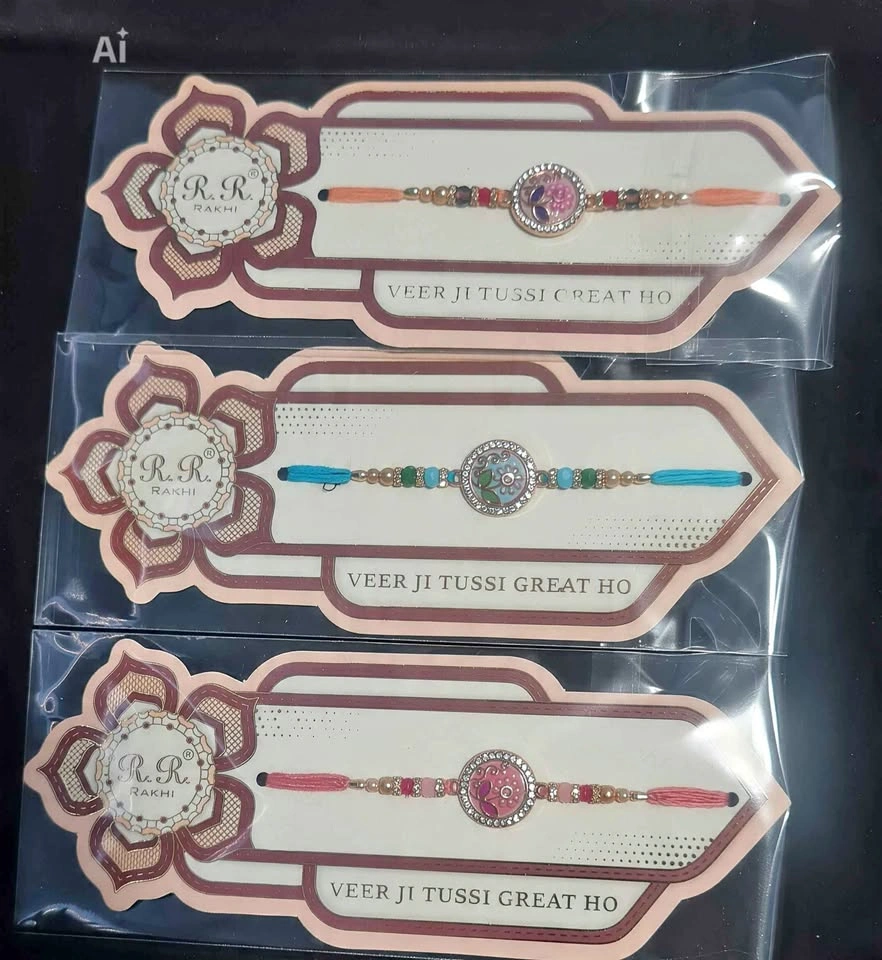 Premium Designer Rakhis | Beautiful Bhaiya Rakhi + Bracelet Comb