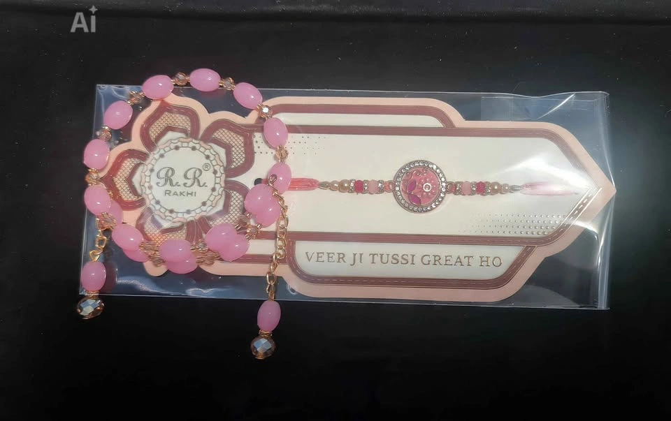 Premium Designer Rakhis | Beautiful Bhaiya Rakhi + Bracelet Comb - photo 2