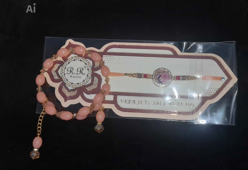 Premium Designer Rakhis | Beautiful Bhaiya Rakhi + Bracelet Comb - photo 4