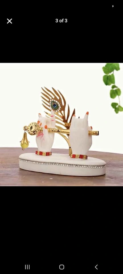 Krishna Hands with Flute Idol