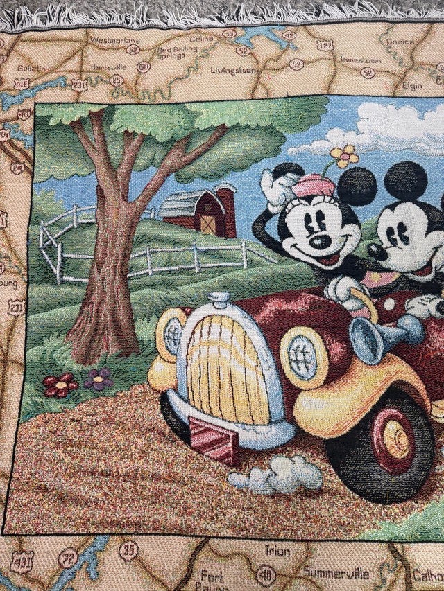 Vintage Mickey & Friends Cartoon Tapestry - photo 4