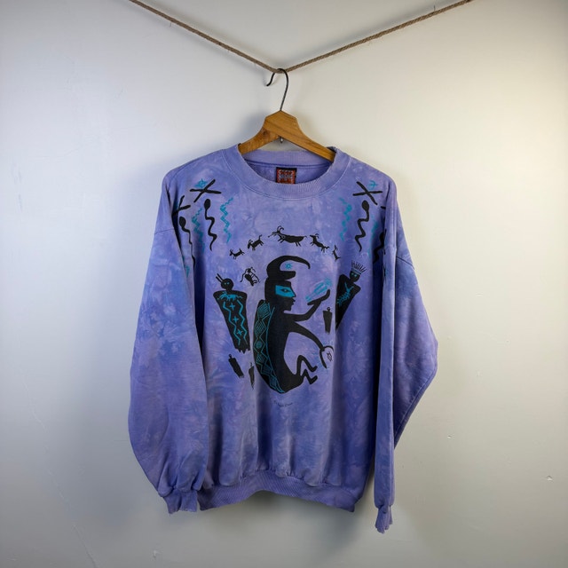 Vintage Dagoli Canada 90's Ancient Cave Art Print Shirt