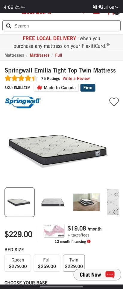 Springwall tight top Twin mattress - photo 3