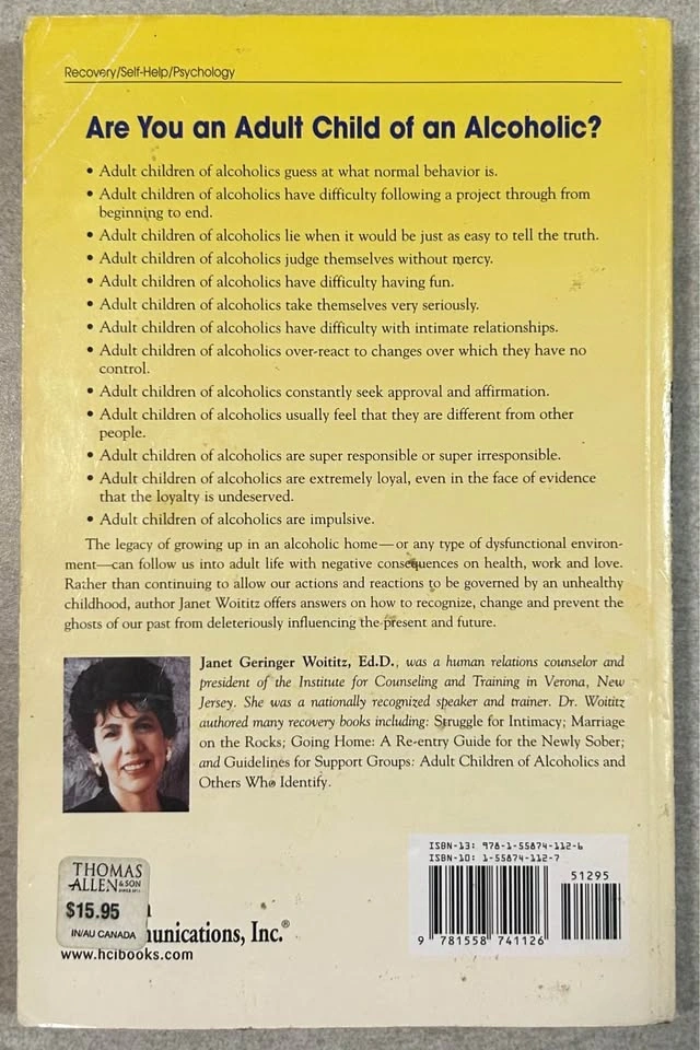 Adult Children of Alcoholics by Janet Geringer Woititz, Ed.D. - photo 2
