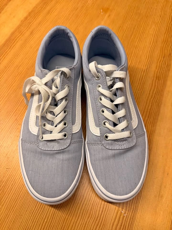 Vans old school light blue