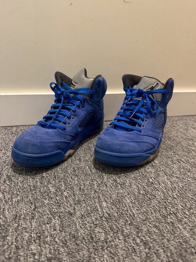Jordan 5 Retro Blue Suede - photo 2