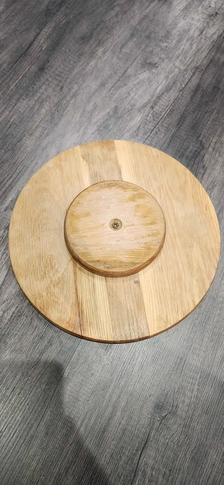 Wooden Lazy Susan Rotating Tray - photo 2