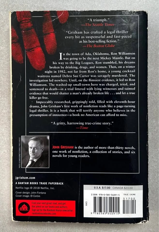 John Grisham The Innocent Man Paperback Book - photo 2