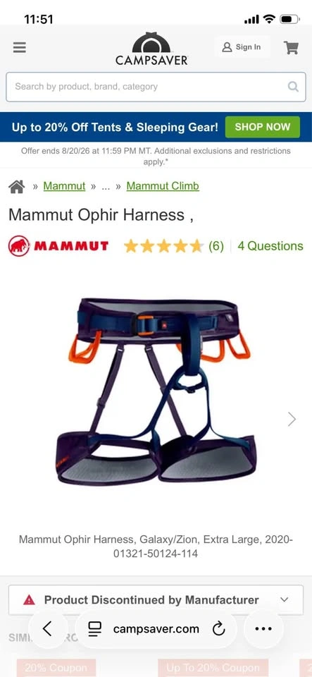 Mammut Ophir Climbing Harness - photo 2