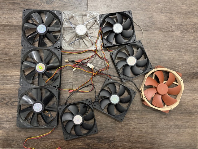 PC Case Fan Lot – Noctua NF-A15 PWM + Cooler Master